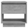 Concrete gray plywood bedside table 45x34x44 cm by vidaXL, Nightstands - Ref: Foro24-809520, Price: 43,99 €, Discount: %