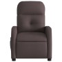 Sillón reclinable de masaje eléctrico tela marrón oscuro de , Sillones - Ref: Foro24-3206791, Precio: 253,60 €, Descuento: %