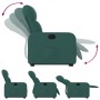 Dark green fabric lifting recliner by , Armchairs - Ref: Foro24-3206801, Price: 280,60 €, Discount: %