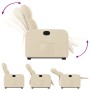 Cream Fabric Liftable Recliner by , Armchairs - Ref: Foro24-3206803, Price: 269,44 €, Discount: %