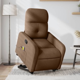 Silla de masaje reclinable de pie de tela marrón de , Sillones - Ref: Foro24-3206808, Precio: 298,99 €, Descuento: %