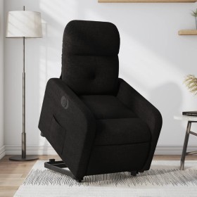 Sillón eléctrico reclinable elevable de tela negro de , Sillones - Ref: Foro24-3206815, Precio: 333,99 €, Descuento: %