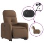 Sillón eléctrico reclinable elevable de tela marrón de , Sillones - Ref: Foro24-3206817, Precio: 333,99 €, Descuento: %