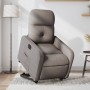 Sillón eléctrico reclinable elevable de tela gris taupe de , Sillones - Ref: Foro24-3206820, Precio: 297,84 €, Descuento: %