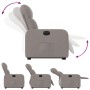 Sillón eléctrico reclinable elevable de tela gris taupe de , Sillones - Ref: Foro24-3206820, Precio: 297,84 €, Descuento: %