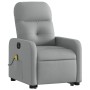 Sillón de masaje eléctrico reclinable elevable tela gris claro de , Sillones - Ref: Foro24-3206822, Precio: 291,03 €, Descuen...