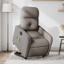 Liftable reclining electric massage chair taupe fabric by , Armchairs - Ref: Foro24-3206829, Price: 318,41 €, Discount: %