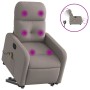 Liftable reclining electric massage chair taupe fabric by , Armchairs - Ref: Foro24-3206829, Price: 318,41 €, Discount: %