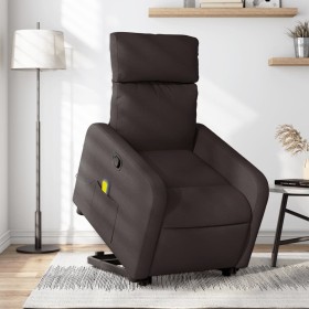 Dark brown fabric reclining massage chair by , Armchairs - Ref: Foro24-3206713, Price: 265,40 €, Discount: %