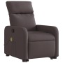 Silla de masaje reclinable de pie de tela marrón oscuro de , Sillones - Ref: Foro24-3206713, Precio: 290,73 €, Descuento: %