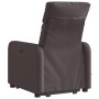 Silla de masaje reclinable de pie de tela marrón oscuro de , Sillones - Ref: Foro24-3206713, Precio: 265,40 €, Descuento: %