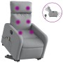 Sillón de masaje eléctrico reclinable elevable tela gris claro de , Sillones - Ref: Foro24-3206726, Precio: 300,75 €, Descuen...