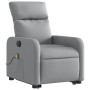 Sillón de masaje eléctrico reclinable elevable tela gris claro de , Sillones - Ref: Foro24-3206726, Precio: 300,75 €, Descuen...