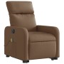 Sillón de masaje eléctrico reclinable elevable tela marrón de , Sillones - Ref: Foro24-3206730, Precio: 310,68 €, Descuento: %