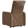 Electric reclining and lifting massage armchair in brown fabric by , Armchairs - Ref: Foro24-3206730, Price: 303,19 €, Discou...