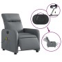 Reclining electric massage armchair in gray synthetic leather by , Armchairs - Ref: Foro24-3206745, Price: 232,43 €, Discount: %