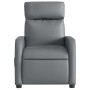 Reclining electric massage armchair in gray synthetic leather by , Armchairs - Ref: Foro24-3206745, Price: 232,43 €, Discount: %