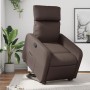 Sillón reclinable elevable cuero sintético marrón de , Sillones - Ref: Foro24-3206751, Precio: 263,02 €, Descuento: %