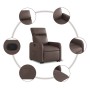 Sillón reclinable elevable cuero sintético marrón de , Sillones - Ref: Foro24-3206751, Precio: 286,99 €, Descuento: %