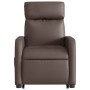 Sillón reclinable elevable cuero sintético marrón de , Sillones - Ref: Foro24-3206751, Precio: 286,99 €, Descuento: %