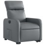 Sillón reclinable elevable eléctrico de cuero sintético gris de , Sillones - Ref: Foro24-3206766, Precio: 308,91 €, Descuento: %