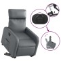 Sillón reclinable elevable eléctrico de cuero sintético gris de , Sillones - Ref: Foro24-3206766, Precio: 308,91 €, Descuento: %