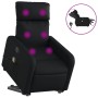 Electric lift massage chair in black synthetic leather by , Armchairs - Ref: Foro24-3206770, Price: 298,94 €, Discount: %