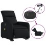 Sillón de masaje elevable eléctrico cuero sintético negro de , Sillones - Ref: Foro24-3206770, Precio: 298,94 €, Descuento: %