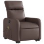 Electric lift massage chair in brown synthetic leather by , Armchairs - Ref: Foro24-3206772, Price: 293,41 €, Discount: %