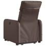 Electric lift massage chair in brown synthetic leather by , Armchairs - Ref: Foro24-3206772, Price: 293,41 €, Discount: %