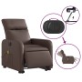 Electric lift massage chair in brown synthetic leather by , Armchairs - Ref: Foro24-3206772, Price: 293,41 €, Discount: %