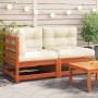 2-seater garden sofa with solid pine wood cushions by , Modular outdoor sofas - Ref: Foro24-838122, Price: 169,65 €, Discount: %