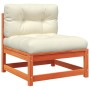 2-seater garden sofa with solid pine wood cushions by , Modular outdoor sofas - Ref: Foro24-838122, Price: 169,65 €, Discount: %