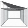 Hundekäfig Dach und Tür Stahl verzinkt grau 12x2x2 m von , Hundehütten und Zäune - Ref: Foro24-3209572, Preis: 556,52 €, Raba...