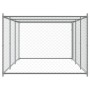 Jaula de perros con puerta acero galvanizado gris 6x2x1,5 m de , Casetas y cercados para perros - Ref: Foro24-3209579, Precio...