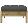 Garden sofa with cushions and footrest, 2 seats by , Modular outdoor sofas - Ref: Foro24-838176, Price: 226,48 €, Discount: %