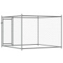 Hundekäfig mit verzinkter Stahltür grau 2x2x1,5 m von , Hundehütten und Zäune - Ref: Foro24-172562, Preis: 149,50 €, Rabatt: %