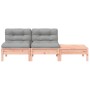 Garden sofa with cushions and footrest, 2 seats by , Modular outdoor sofas - Ref: Foro24-838183, Price: 133,37 €, Discount: %