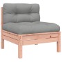 Garden sofa with cushions and footrest, 2 seats by , Modular outdoor sofas - Ref: Foro24-838183, Price: 133,37 €, Discount: %