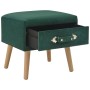 Green nightstand 40x35x40 cm velvet by vidaXL, Nightstands - Ref: Foro24-247538, Price: 64,14 €, Discount: %