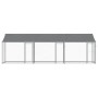 Galvanized steel roof and doors dog cage 6x2x2 m by , Dog kennels and fences - Ref: Foro24-3209564, Price: 372,90 €, Discount: %