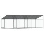 Galvanized steel roof and doors dog cage 6x2x2 m by , Dog kennels and fences - Ref: Foro24-3209564, Price: 372,90 €, Discount: %