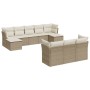 Garden sofa set with beige cushions, 10 pieces, made of synthetic rattan. by , Garden sets - Ref: Foro24-3250167, Price: 774,...