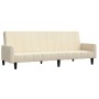 Cream-colored velvet 2-seater sofa bed by , Sofas - Ref: Foro24-375783, Price: 249,87 €, Discount: %