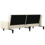 Cream-colored velvet 2-seater sofa bed by , Sofas - Ref: Foro24-375783, Price: 249,87 €, Discount: %