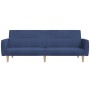 Two-seater blue fabric sofa bed by , Sofas - Ref: Foro24-375788, Price: 245,93 €, Discount: %