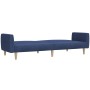 Two-seater blue fabric sofa bed by , Sofas - Ref: Foro24-375788, Price: 245,93 €, Discount: %