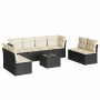 8-piece garden sofa set with black synthetic rattan cushions by , Garden sets - Ref: Foro24-3249295, Price: 496,71 €, Discoun...