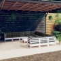 Garden furniture 12 pieces with white pine wood cushions by , Garden sets - Ref: Foro24-3097026, Price: 1,00 €, Discount: %