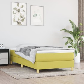 Estructura de cama de tela verde 80x200 cm de , Camas y somieres - Ref: Foro24-3120573, Precio: 72,99 €, Descuento: %